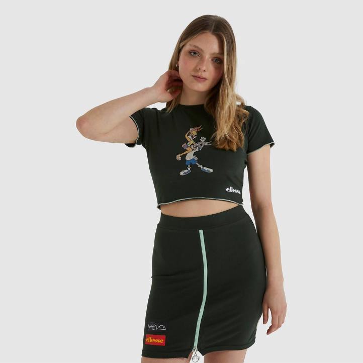 Ellesse Жени tweetest изрязана тениска зелено облекло 80BR231