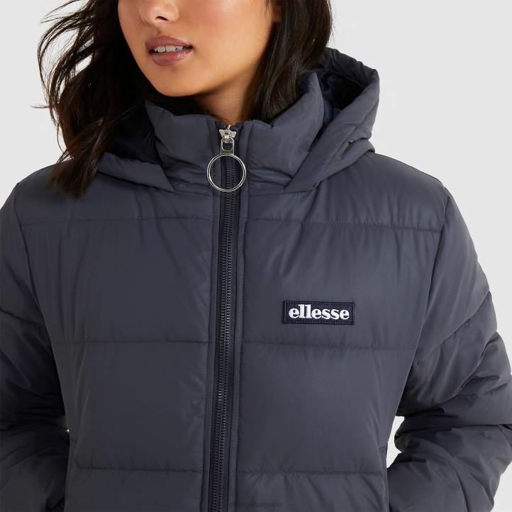 Ellesse Жени пана подплатено яке тъмно синьо облекло 80BR162