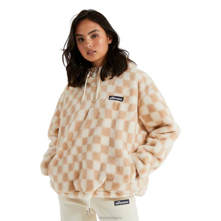 Ellesse Жени юлианско яке мръсно бяло облекло 80BR164