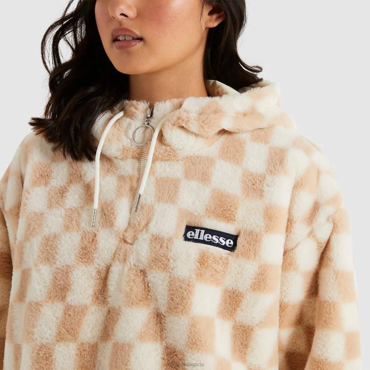 Ellesse Жени юлианско яке мръсно бяло облекло 80BR164