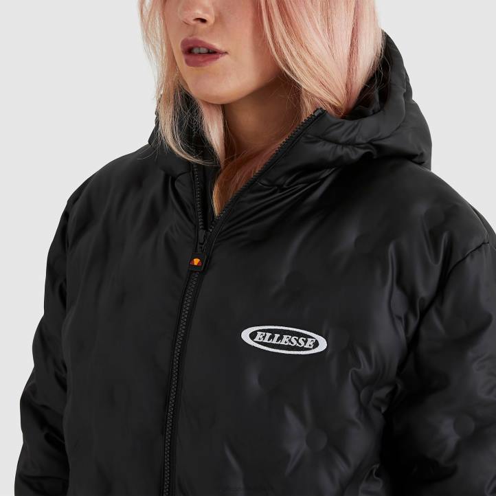 Ellesse Жени подплатено яке розанджела черен облекло 80BR166