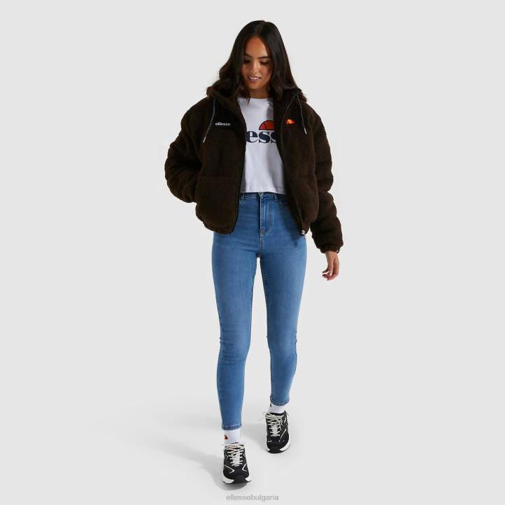 Ellesse Жени подплатено яке mollis кафяво облекло 80BR165