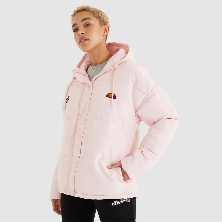 Ellesse Жени подплатено яке pejo светло розово облекло 80BR7