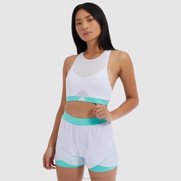 Ellesse Жени изрязана жилетка с хрисанто бяло облекло 80BR242