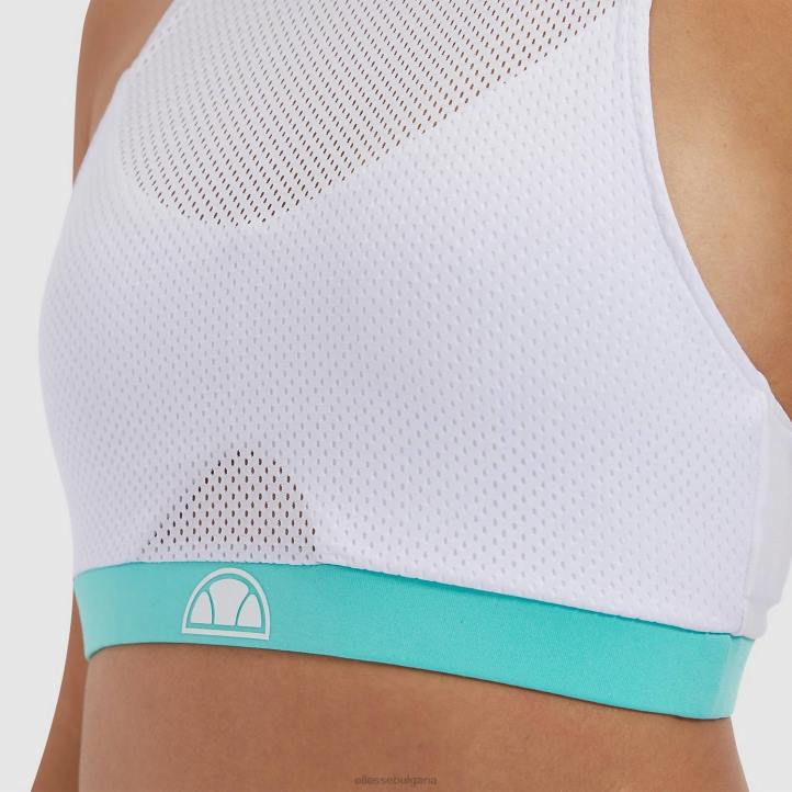 Ellesse Жени изрязана жилетка с хрисанто бяло облекло 80BR242