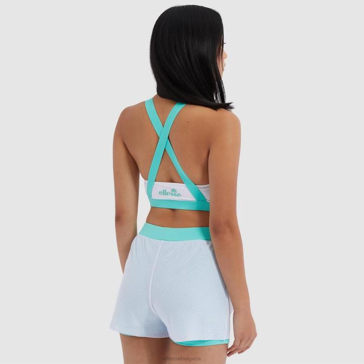 Ellesse Жени изрязана жилетка с хрисанто бяло облекло 80BR242