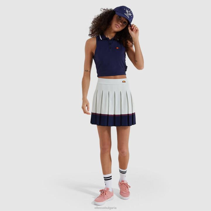 Ellesse Жени ontom съкратена жилетка военноморски флот облекло 80BR213