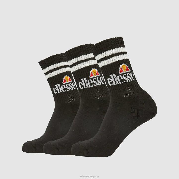Ellesse унисекс чорапи pullo 3pk черен аксесоари 80BR488