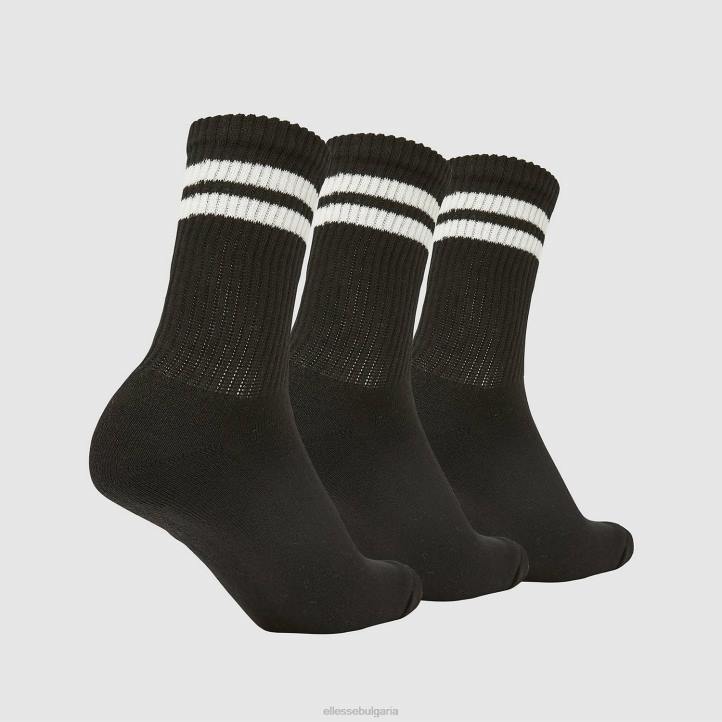 Ellesse унисекс чорапи pullo 3pk черен аксесоари 80BR488