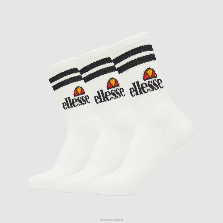 Ellesse унисекс чорапи pullo 3pk бяло аксесоари 80BR489
