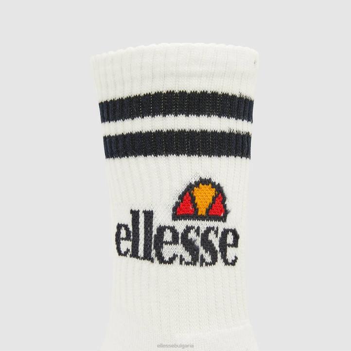 Ellesse унисекс чорапи pullo 3pk бяло аксесоари 80BR489