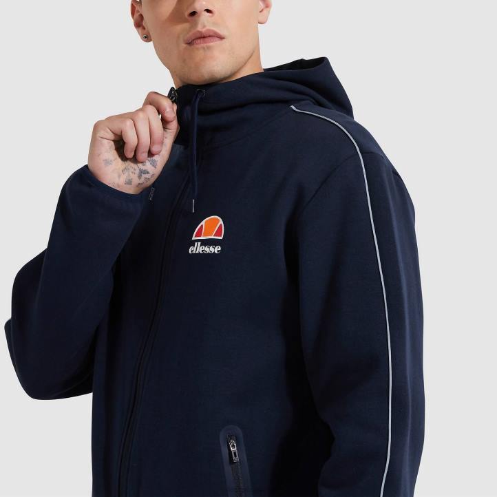 Ellesse мъже ornari fz hoody военноморски флот облекло 80BR318