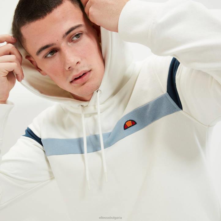 Ellesse мъже суичър с качулка над главата pietro мръсно бяло облекло 80BR313