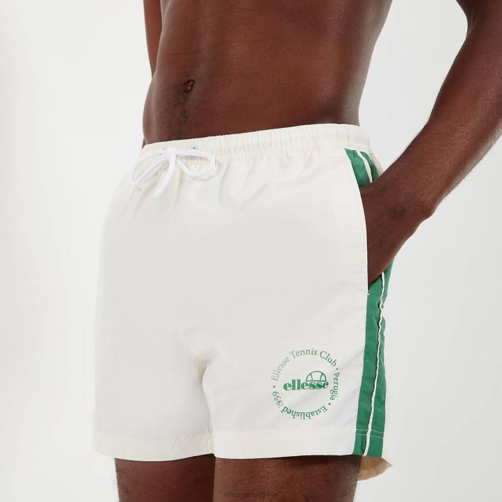 Ellesse мъже tenios плуват късо мръсно бяло облекло 80BR432