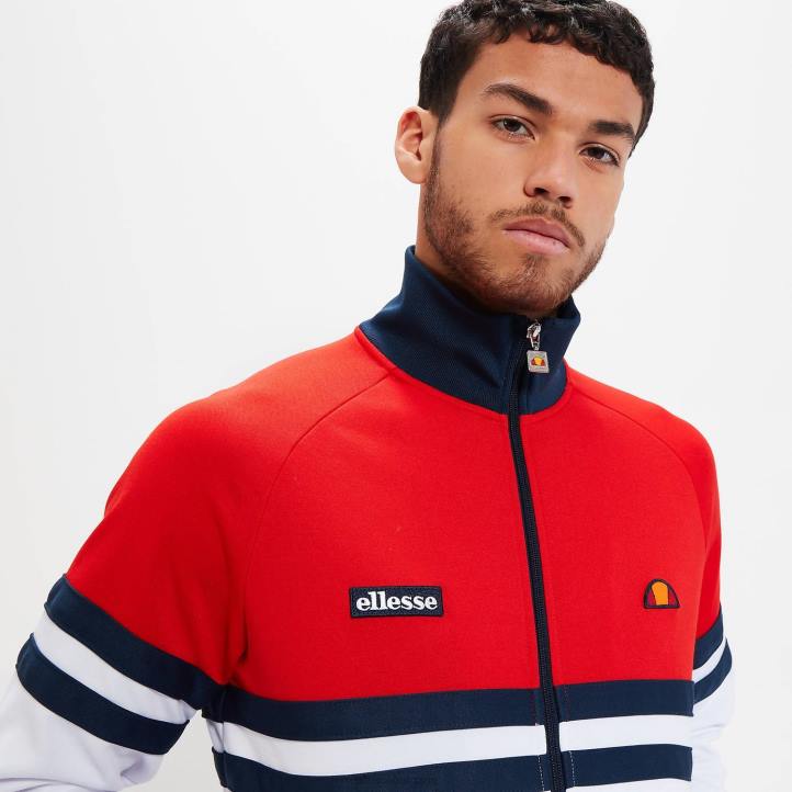 Ellesse мъже горна част на римини червено/бяло/морско синьо облекло 80BR323