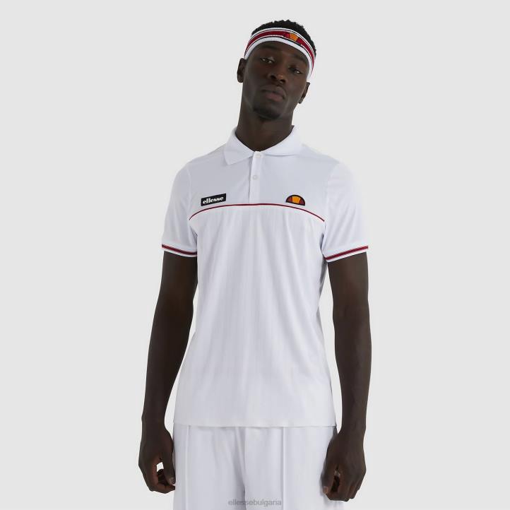 Ellesse мъже лин поло тениска бяло облекло 80BR477