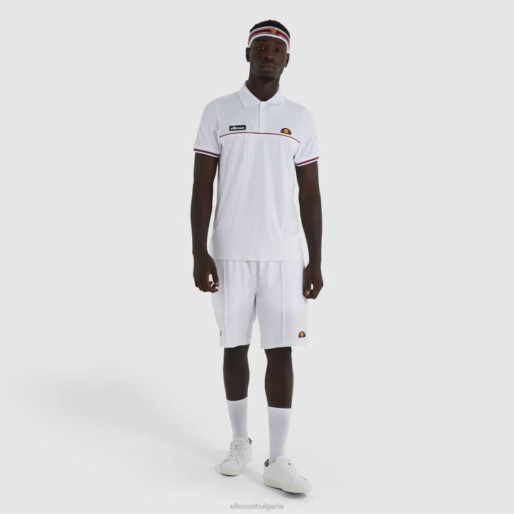 Ellesse мъже лин поло тениска бяло облекло 80BR477