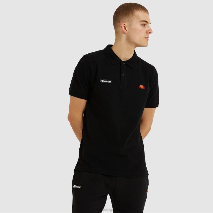 Ellesse мъже поло тениска montura черен облекло 80BR391