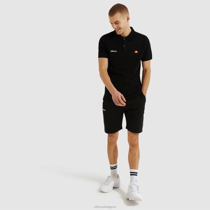 Ellesse мъже поло тениска montura черен облекло 80BR391