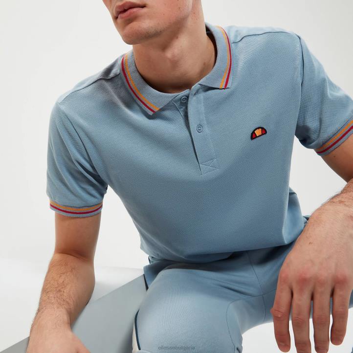 Ellesse мъже поло тениска rooks светло синьо облекло 80BR388