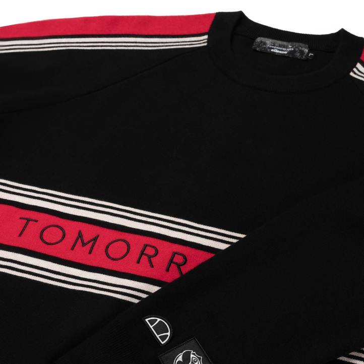 Ellesse мъже плетен суичър tomorrowland черен облекло 80BR301