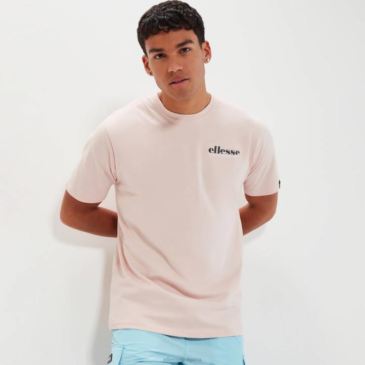 Ellesse мъже дървовино тениска светло розово облекло 80BR337