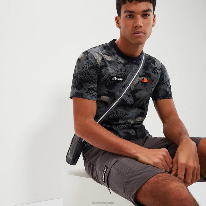 Ellesse мъже тениска на кристия черен облекло 80BR340