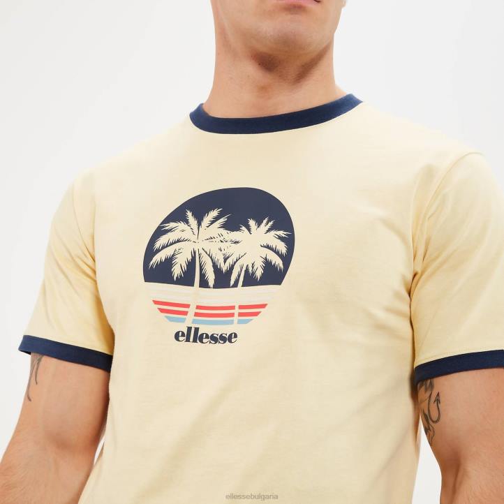 Ellesse мъже дарра тениска светло жълто облекло 80BR342
