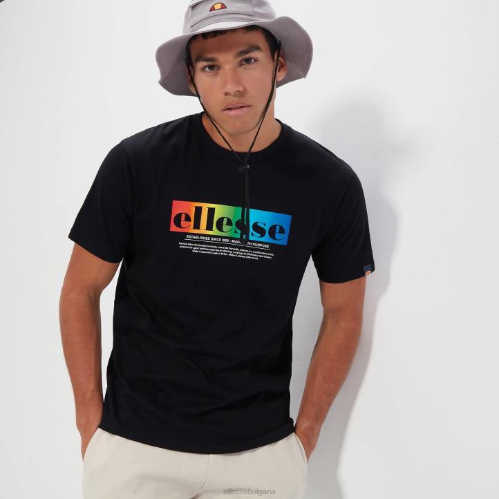 Ellesse мъже алегрио тениска черен облекло 80BR358