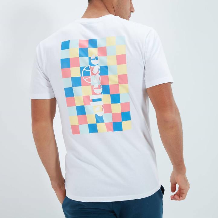 Ellesse мъже чело тениска бяло облекло 80BR381