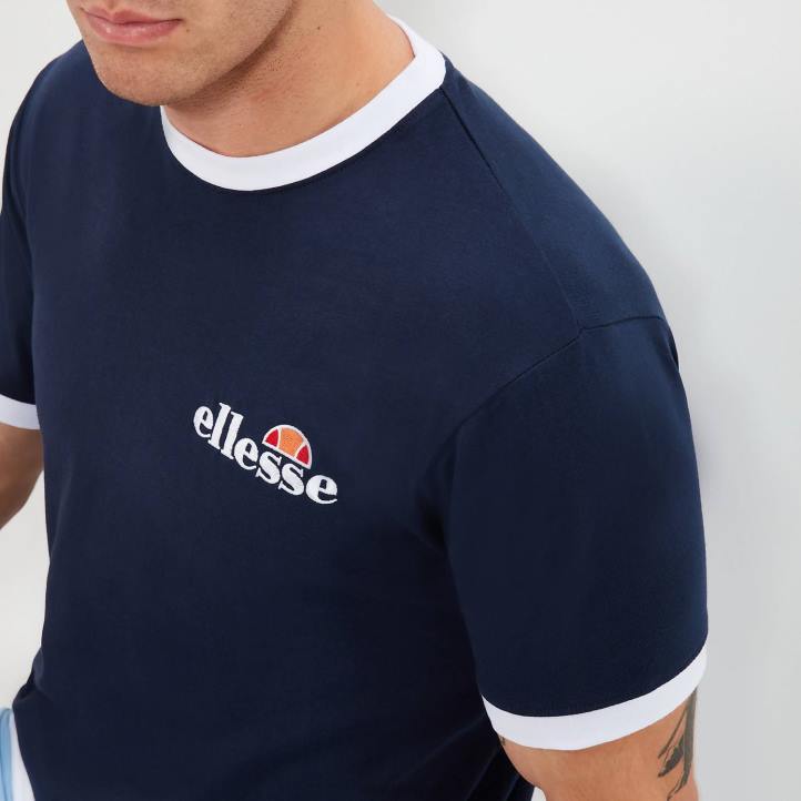 Ellesse мъже медуно тениска военноморски флот облекло 80BR398