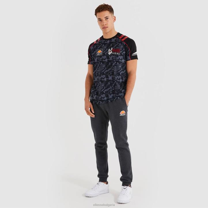 Ellesse мъже глюк тениска черен облекло 80BR482