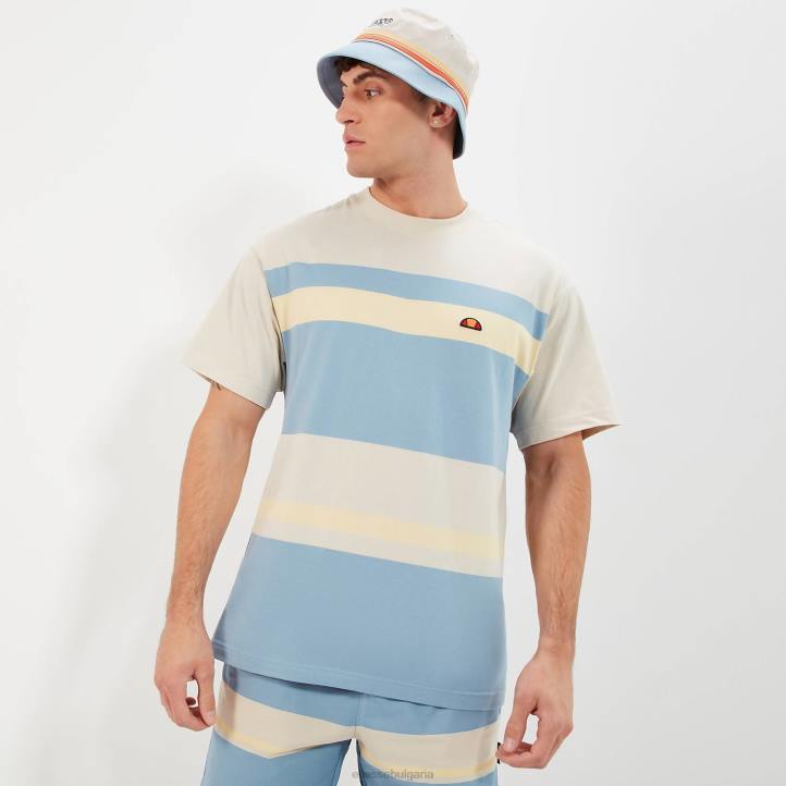 Ellesse мъже тениска junos бежово/синьо облекло 80BR345