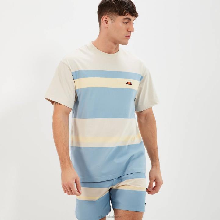 Ellesse мъже тениска junos бежово/синьо облекло 80BR345