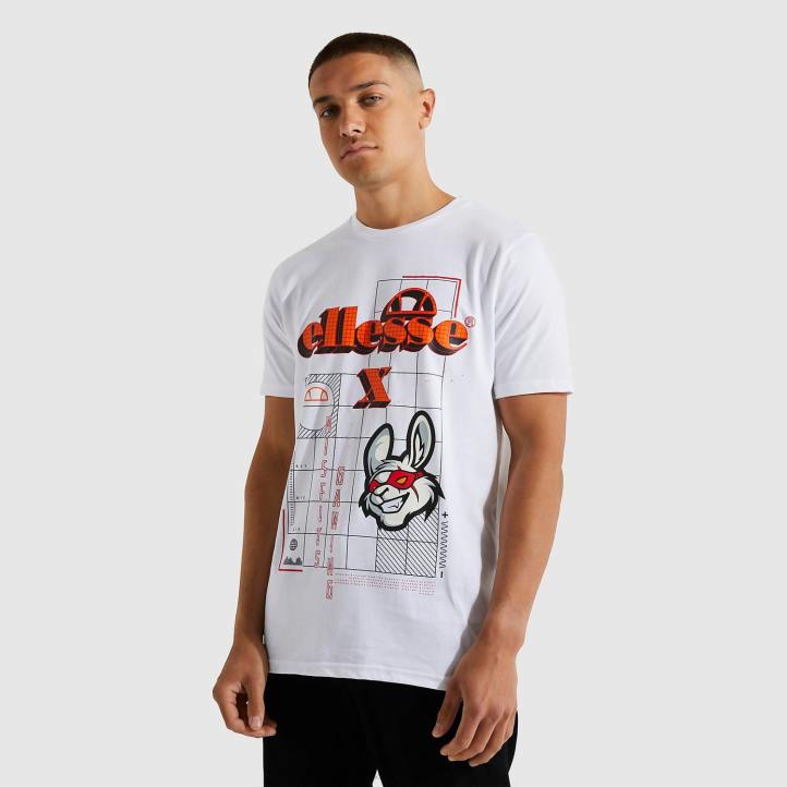 Ellesse мъже misfits cyber тениска бяло облекло 80BR480