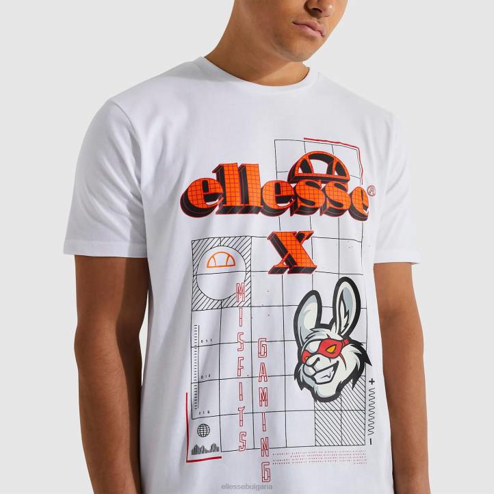 Ellesse мъже misfits cyber тениска бяло облекло 80BR480
