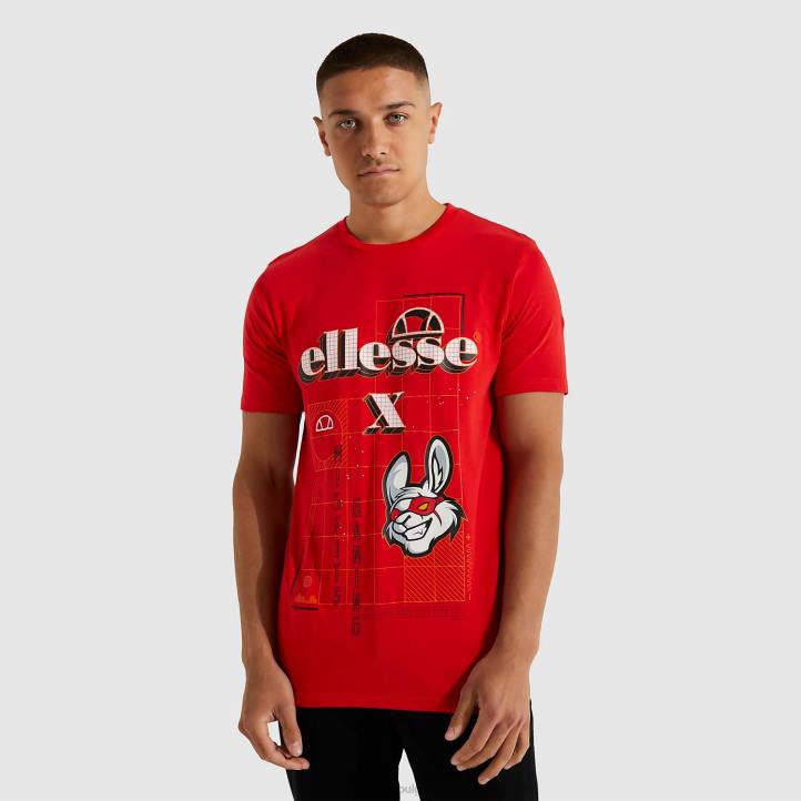 Ellesse мъже misfits cyber тениска червен облекло 80BR484