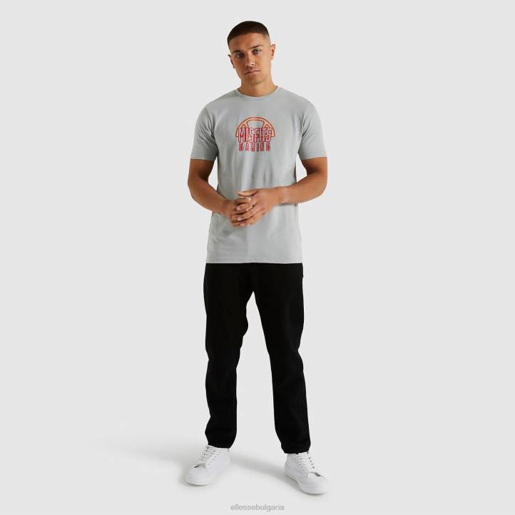 Ellesse мъже misfits minor тениска сиво облекло 80BR483