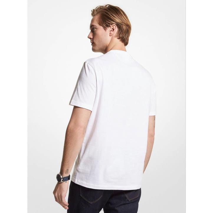 Ellesse мъже памучна тениска с райета mk лого облекло 80BR393