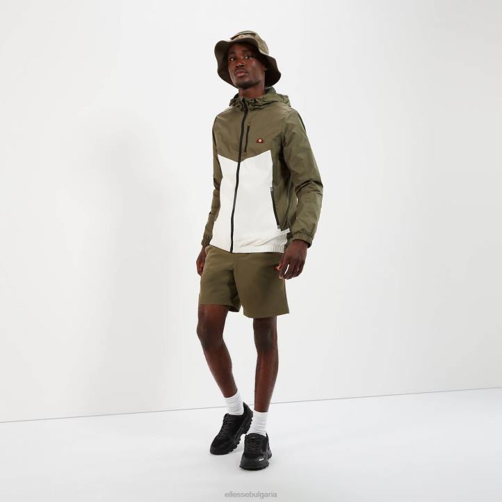 Ellesse мъже фракция 2 яке с пълен цип зелено каки облекло 80BR276