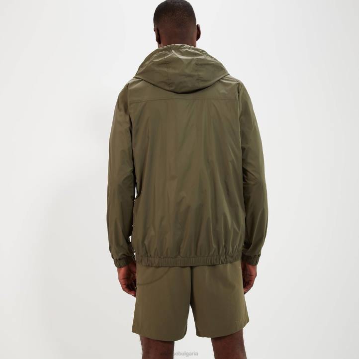 Ellesse мъже фракция 2 яке с пълен цип зелено каки облекло 80BR276