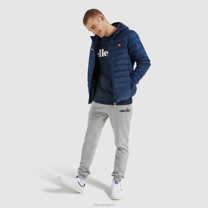Ellesse мъже ломбардийско подплатено яке военноморски флот облекло 80BR286