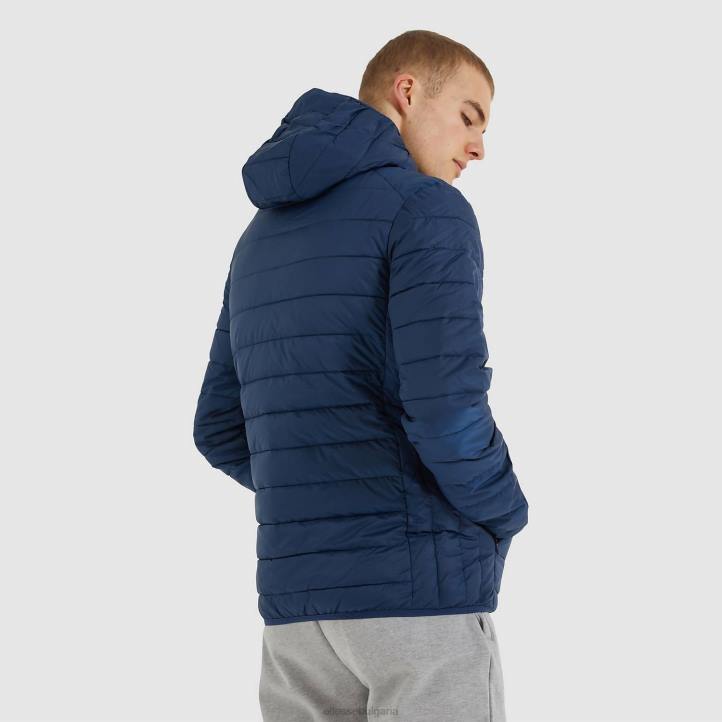 Ellesse мъже ломбардийско подплатено яке военноморски флот облекло 80BR286