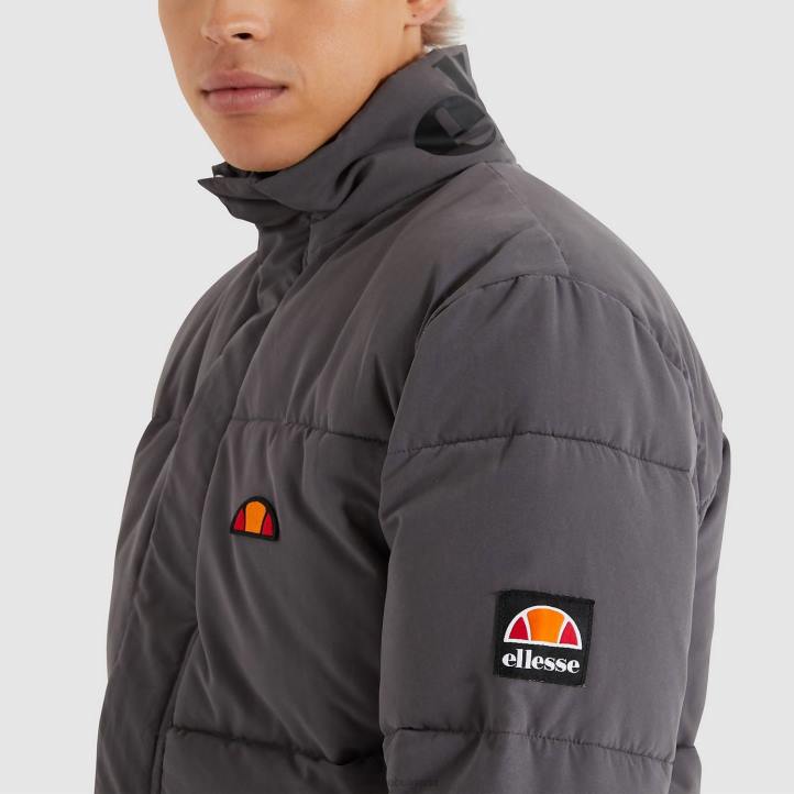 Ellesse мъже игрис подплатено яке тъмно сив облекло 80BR468