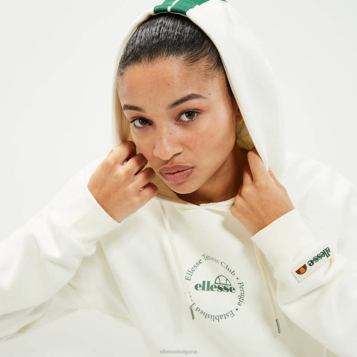 Ellesse унисекс суичър с качулка над главата giaradini мръсно бяло облекло 80BR28