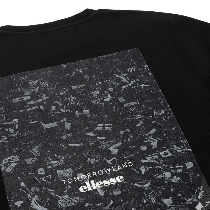 Ellesse унисекс суичър с дълъг ръкав tomorrowland черен облекло 80BR23