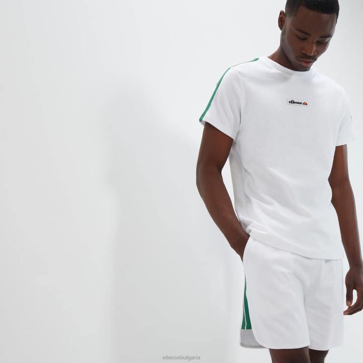 Ellesse унисекс пиария тениска бяло облекло 80BR78