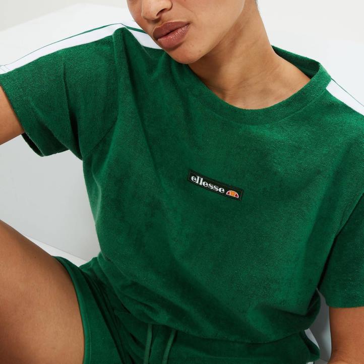 Ellesse унисекс пиария тениска зелено облекло 80BR79